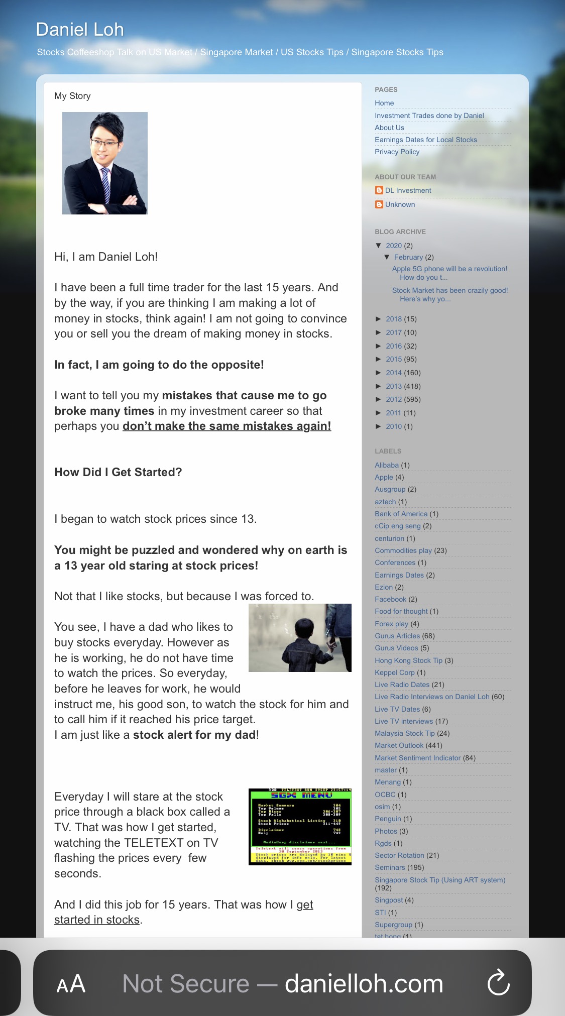 these is a real person call daniel loh and this is his blog